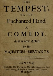 Cover of: The tempest, or, The enchanted island by John Dryden