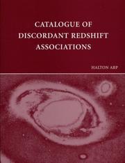 Cover of: Catalogue of discordant redshift associations