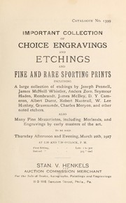 Cover of: Important collection of choice engravings and etchings and fine and rare sporting prints