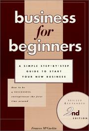 Business For Beginners by Frances R. McGuckin