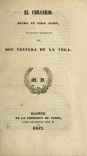 Cover of: El corsario by Ventura de la Vega