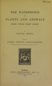 Cover of: The wanderings of plants and animals from their first home