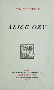 Cover of: Alice Ozy