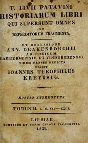 Cover of: T. Livii Patavini Historiarum libri qui supersunt omnes et deperditorum fragmenta by Titus Livius
