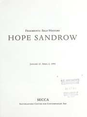 Cover of: Hope Sandrow: fragments : self/history : January 21-April 2, 1995.