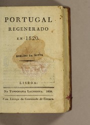 Cover of: Portugal regenerado em 1820