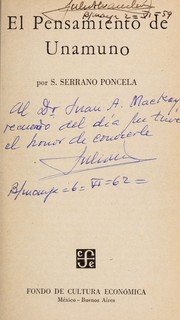 El pensamiento de Unamuno by Segundo Serrano Poncela