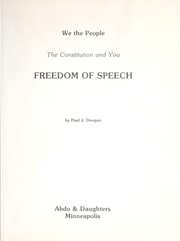 Cover of: Constitution and You: Freedom of Speech