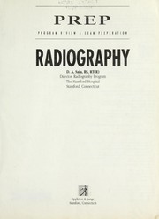 Cover of: Radiography by D. A. Saia