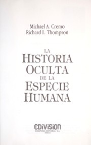 Cover of: La historia oculta de la especie humana