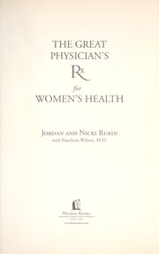 Cover of: The great physician's Rx for women's health