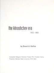 Cover of: The Khrushchev era, 1953-1965
