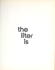 Cover of: The liter is