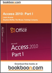 Cover of: Access 2010: Part I Learn Access