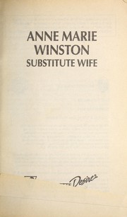 Cover of: Substitute Wife | Anne Marie Winston