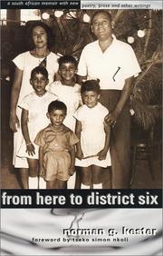 Cover of: From here to District Six: a South African memoir with new poetry, prose, and other writings