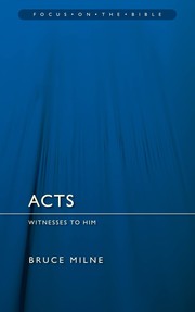Cover of: Acts: Witnesses to Him