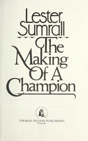 Cover of: The making of a champion