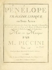 Cover of: Pénélope: tragédie lyrique en trois actes ...