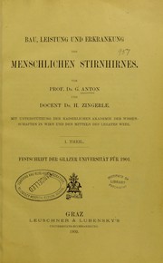 Cover of: Bau, Leistung und Erkrankung des menschlichen Stirnhirnes