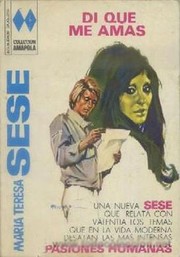 Cover of Di que me amas by María Teresa Sesé