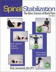 Cover of: Spinal Stabilization by Rick Jemmett, Rick Jemmett