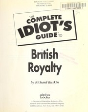 Cover of: The complete idiot's guide to British royalty