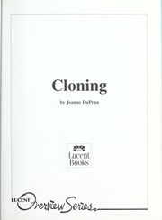Cover of: Cloning by Jeanne DuPrau