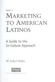 Cover of: Marketing to American Latinos by M. Isabel Valdés