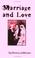 Cover of: Marriage And Love