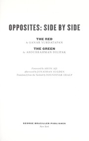 Cover of: Opposites | Ећanar Yurdatapan