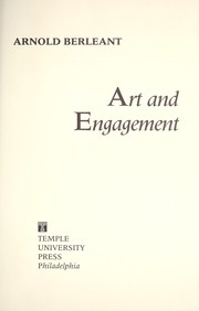 Cover of: Art and engagement