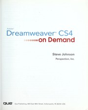 Cover of: Adobe Dreamweaver CS4 on demand by Steve Johnson