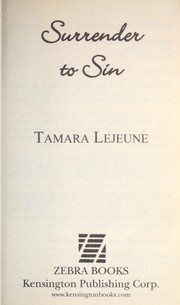 Cover of: Surrender to Sin by Tamara Lejeune