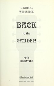 Back to the garden by Pete Fornatale