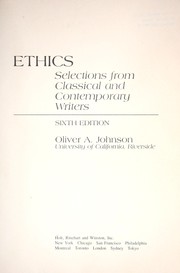 Cover of: Johnson Ethics 6e