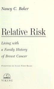 Cover of: Relative risk by Nancy C. Baker