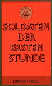 Cover of: Soldaten der ersten Stunde: fünf Lebensbilder