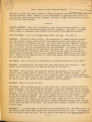 Cover of: Have a care for your pressure canner: broadcast by Ruth Van Deman of Bureau of Human Nutrition and Home Economics, and Wallace Kadderly, Radio Service, in the Department of Agriculture portion of the National Farm and Home Hour, Tuesday, October 5, 1943, over stations associated with the Blue Network [of the National Broadcasting Company]