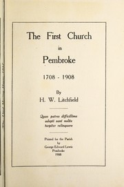 Cover of: The first church in Pembroke, 1708-1908