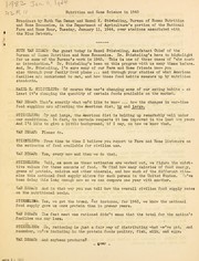 Cover of: Nutrition and home science in 1943: broadcast by Ruth Van Deman and Hazel K. Stiebeling, Bureau of Human Nutrition and Home Economics, in the Department of Agriculture's portion of the National Farm and Home Hour, Tuesday, January 11, 1944, over stations associated with the Blue Network [of the National Broadcasting Company]