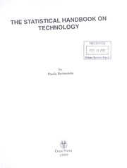 Cover of: The statistical handbook of technology by Paula Berinstein