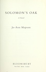 Cover of: Solomon's oak: a novel