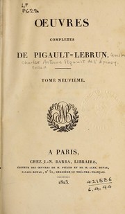 Cover of: Oeuvres complètes by Pigault-Lebrun