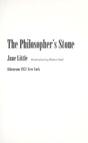 Cover of: The philosopher's stone.