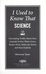 Cover of: I used to know that: science : stuff you forgot from school