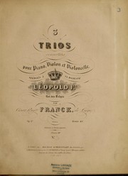 Cover of: 3 trios concertans pour piano, violon et violoncelle ... Op. 1er. Partition, etc