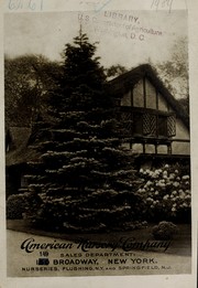 Cover of: Handbook of trees, shrubs, vines, ornamental plants and fruits by American Nursery Company