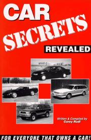 Cover of: Car secrets revealed by Corey Rudl