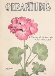 Cover of: Geraniums 1908